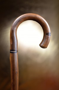 Vycházková hůl do přírody s gumovou koncovkou